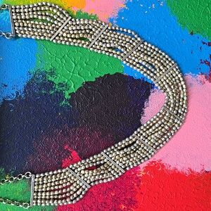 Lucky Brand Silver And Gold Beaded Necklace!!